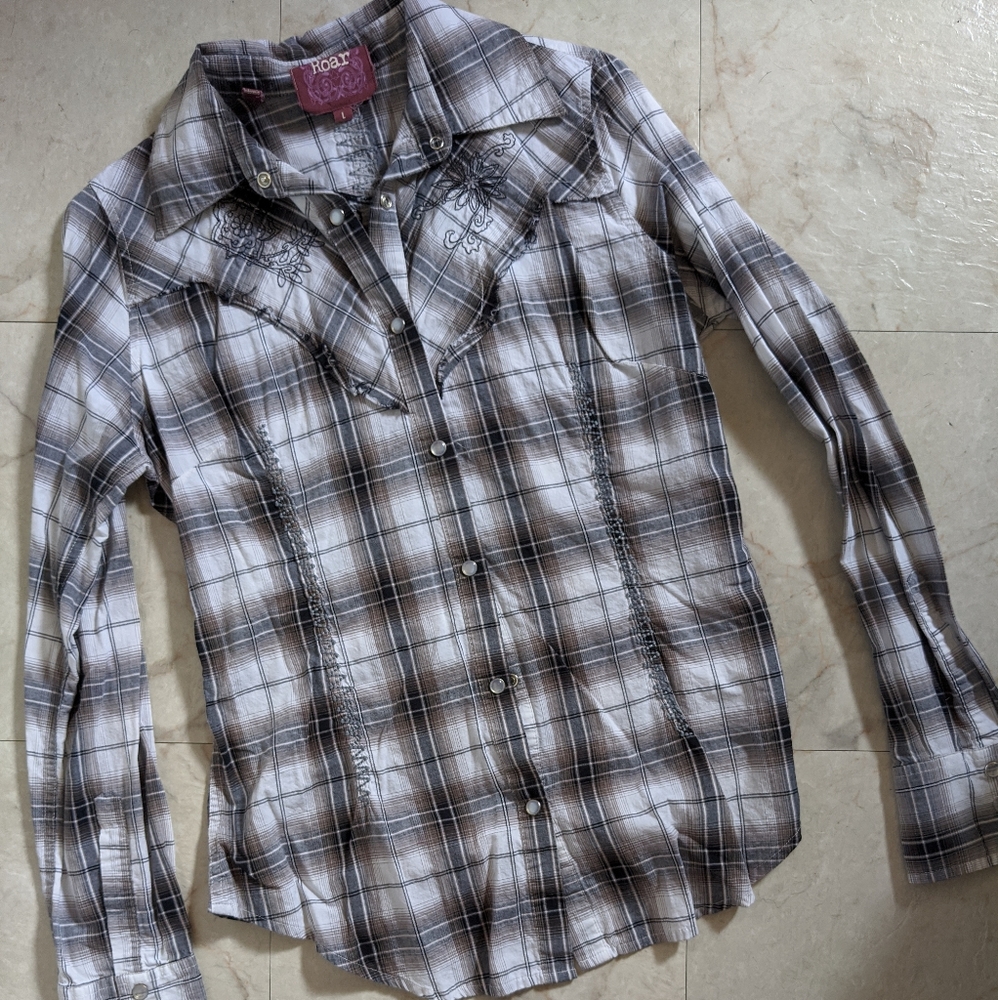 Western 🖤cowgirl flannel